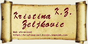Kristina Zeljković vizit kartica
